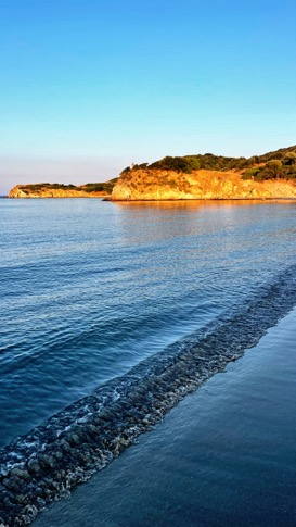 tramonto sulla spiaggia