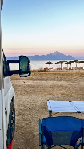 Tramonto dal Camper