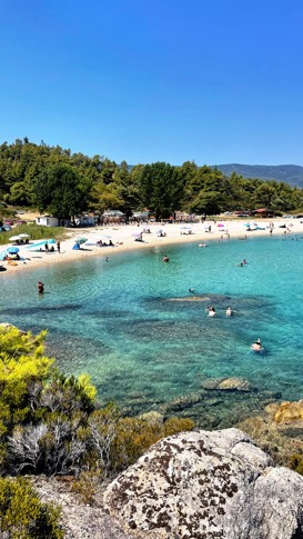 Vista della spiaggia