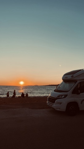 Tramonto sulla spiaggia